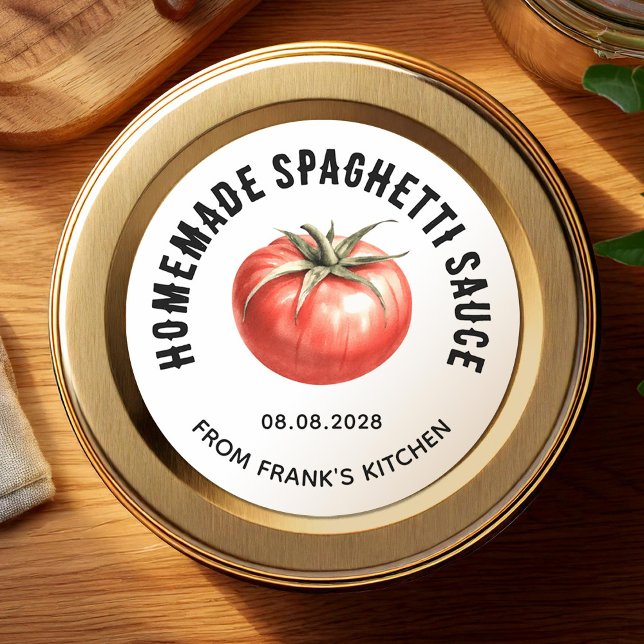 étiquette de mise en conserve de sauce spaghetti m (Créateur téléchargé)