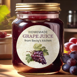 Étiquette de mise en conserve maison de jus de rai