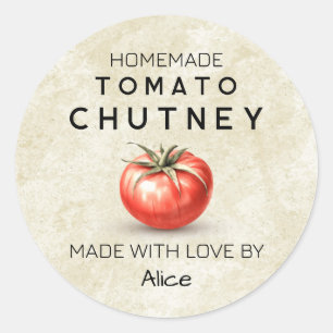 Étiquette de mise en conserve vintage de Chutney d