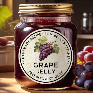 Étiquette de mise en conserve vintage de gelée de