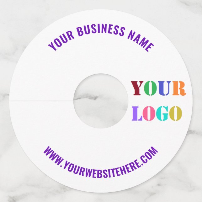 Étiquette de modèle de verre à vin pour l'informat (Dos)