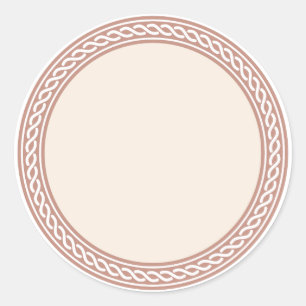 Étiquette de Modèle vierge de la frontière de noeu