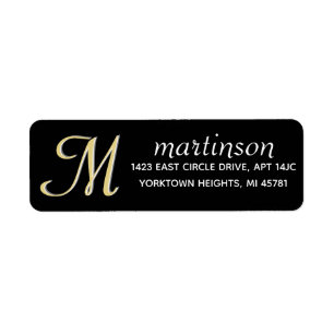 Étiquette de monogramme couleur couleur personnali