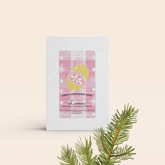 Étiquette de Noël au citron maison (Créateur téléchargé)