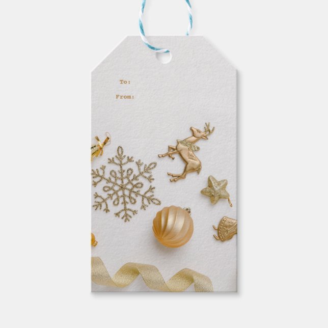 Étiquette de Noël Cadeau (Devant)