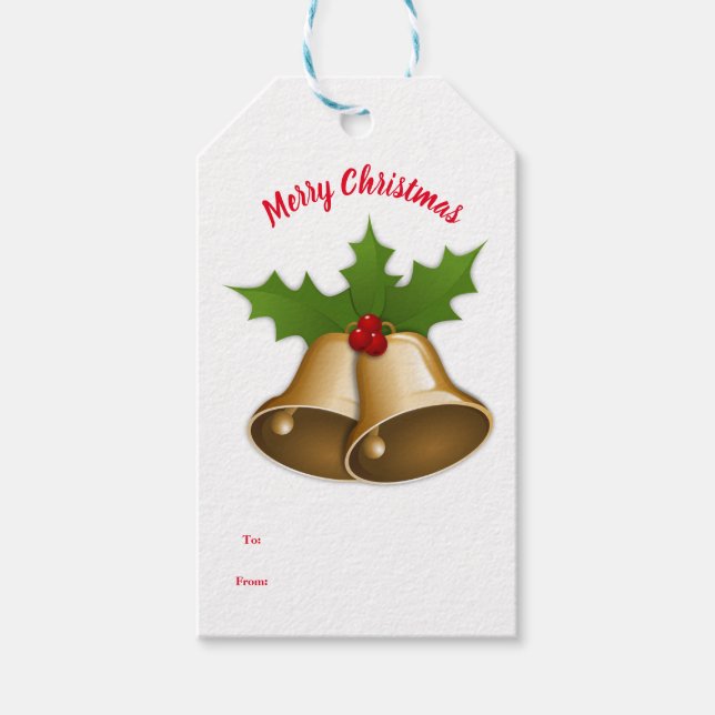 Étiquette de Noël Cadeau (Devant)