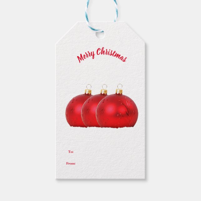 Étiquette de Noël Cadeau (Devant)