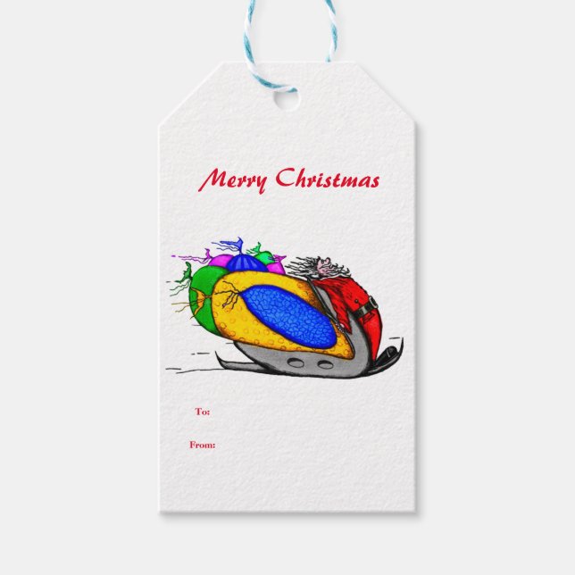 Étiquette de Noël Cadeau (Devant)