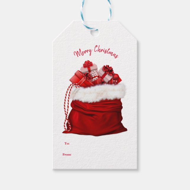 Étiquette de Noël Cadeau (Devant)