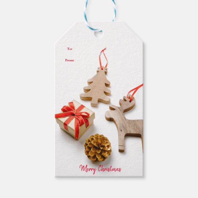 Étiquette de Noël Cadeau (Devant)