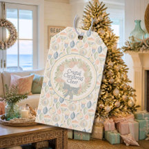 Étiquette de Noël Côtière – Étiquette Cadeau Paste