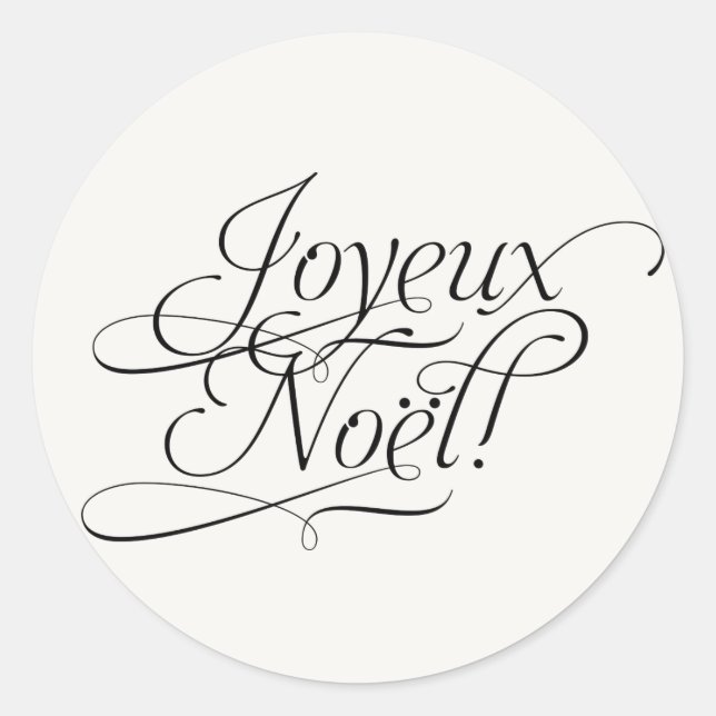 Étiquette de Noël_Joyeux Noel (Devant)