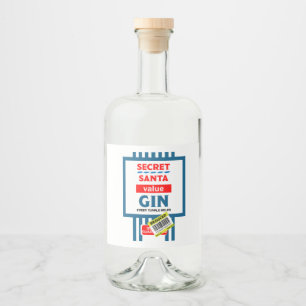 Étiquette de Noël nouveauté Gin