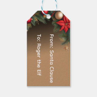 Étiquette de Noël personnalisée