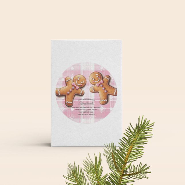 Étiquette de Noël pour biscuits d'affaires de savo (Créateur téléchargé)