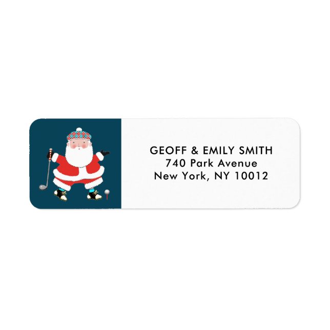 Étiquette de Noël pour Golf (Devant)