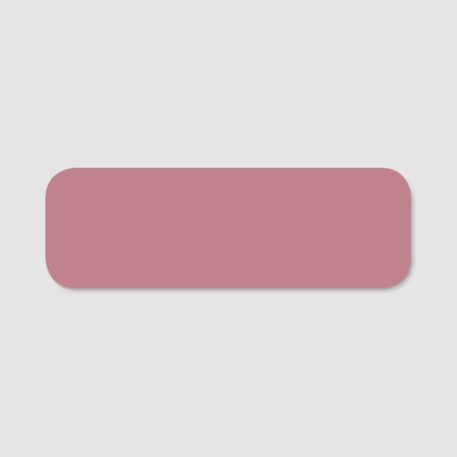 Étiquette de nom classique en or rose personnalisé (Devant)