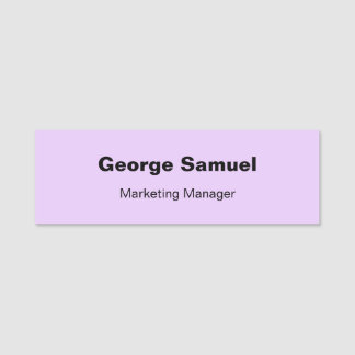 Étiquette de nom classique pour employé de société
