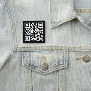 Étiquette de nom de code QR noir et blanc
