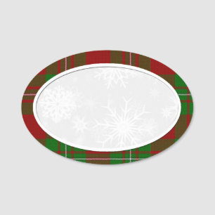 Étiquette de nom de la carte MacGregor Snowflake