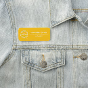 Étiquette de nom de logo d'entreprise