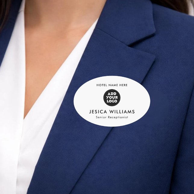 Étiquette de nom de logo d'hôtel personnalisé avec (Créateur téléchargé)