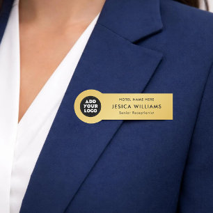 Étiquette de nom de logo d'hôtel personnalisé avec