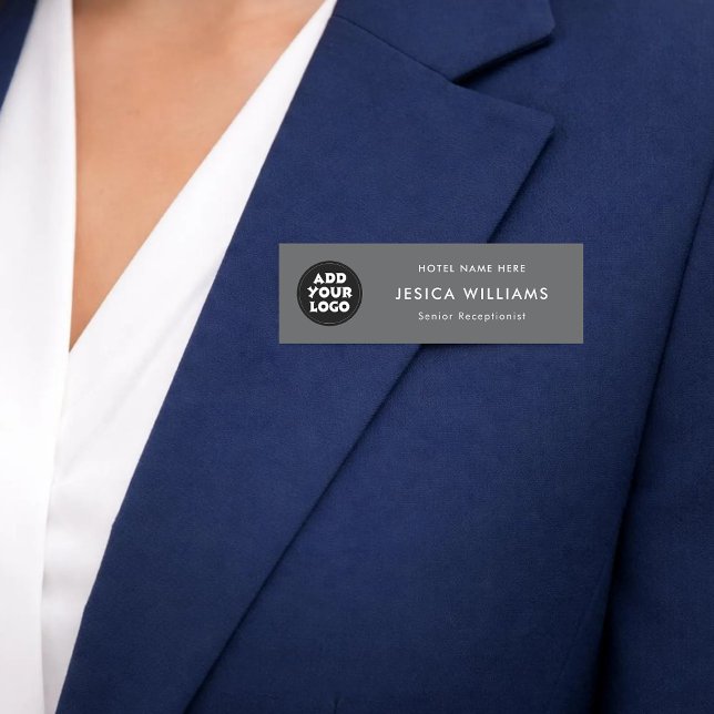 Étiquette de nom de logo d'hôtel personnalisé avec (Créateur téléchargé)
