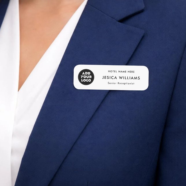 Étiquette de nom de logo d'hôtel personnalisé avec (Créateur téléchargé)