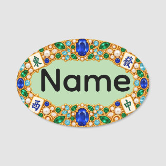 Étiquette de nom de Mahjong