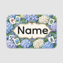 Étiquette de nom de Mahjong