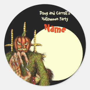 Étiquette de nom de partie de Halloween -