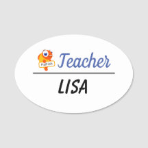 Étiquette de nom de poisson