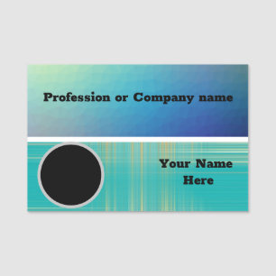 étiquette de nom de profession classique