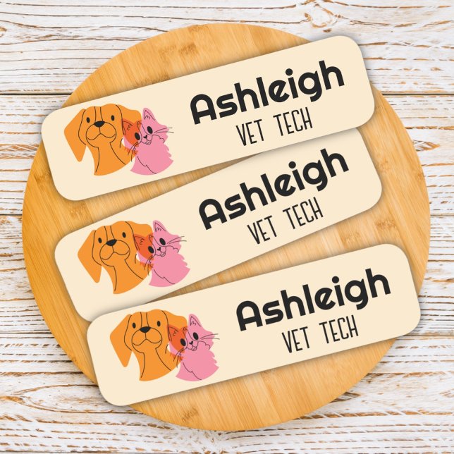 Étiquette de nom d'entreprise pour animaux (Créateur téléchargé)