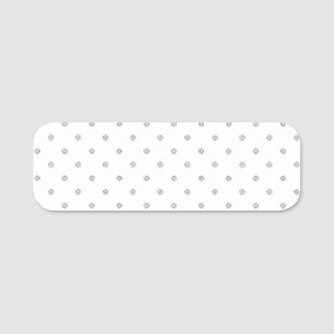 Étiquette de nom d'événement effaçable à sec réuti