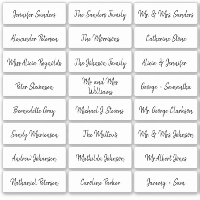 Étiquette de nom d'invité de carte de lieu de mari (Devant)