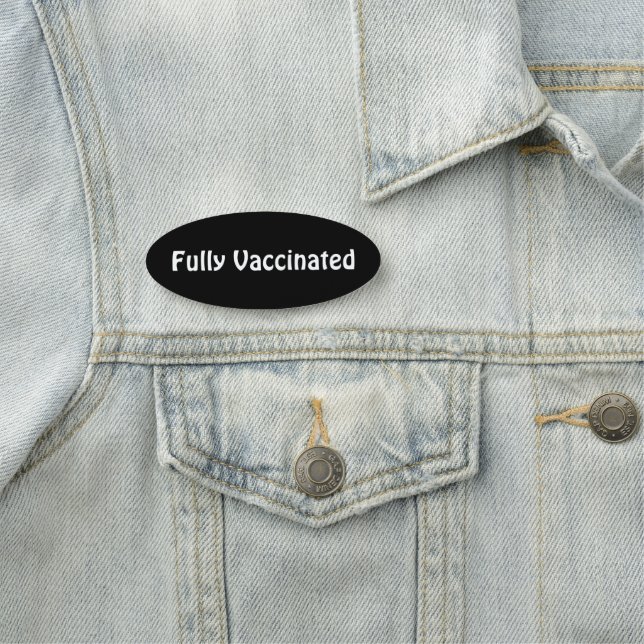 Étiquette de nom entièrement vacciné (En situation)
