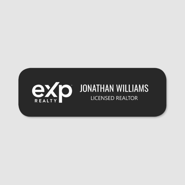 Étiquette de nom EXP Realty (Devant)
