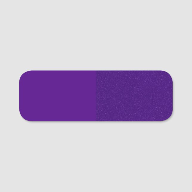 Étiquette de nom mauve de Parties scintillant et d (Devant)