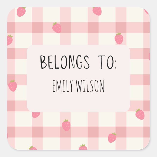 Étiquette de nom personnalisé (Devant)