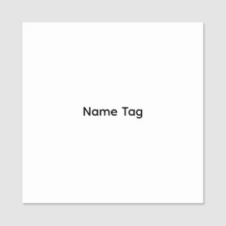 Étiquette de nom personnalisée simple | Étiquette
