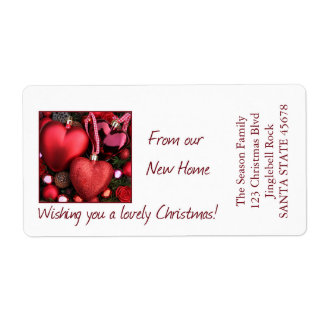 Étiquette De nos nouveaux ornements Home Heart