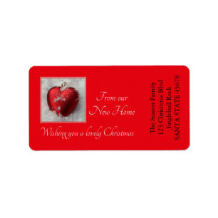 Étiquette De nos nouveaux ornements Home Heart