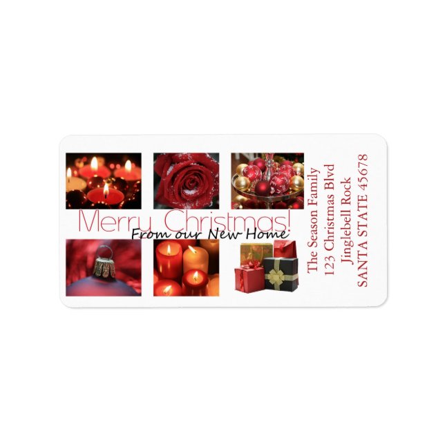 Étiquette De notre nouveau collage Home Winter (Devant)