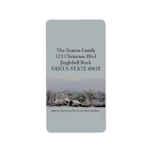 Étiquette De notre nouveau Home Winter merveilleland