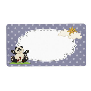 Étiquette de panda