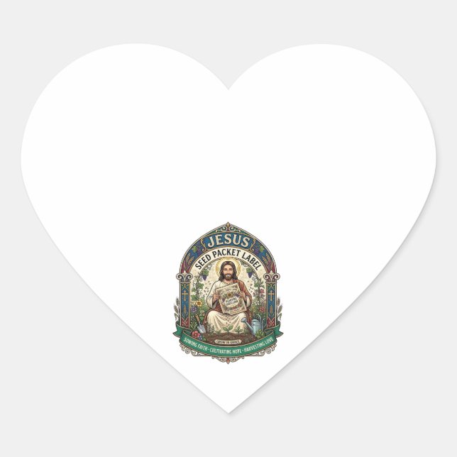 étiquette de paquet de graines de Jésus étiquette  (Devant)