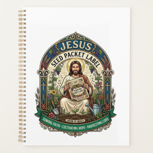 étiquette de paquet de graines de Jésus étiquette