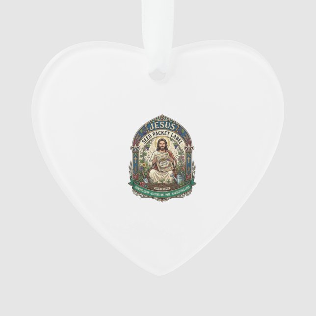 étiquette de paquet de graines de Jésus étiquette  (devant)